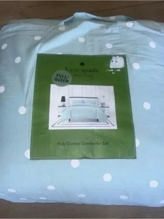 kate spade Light Blue with White Polka Dot Comforter Set - Picture 4 of 4